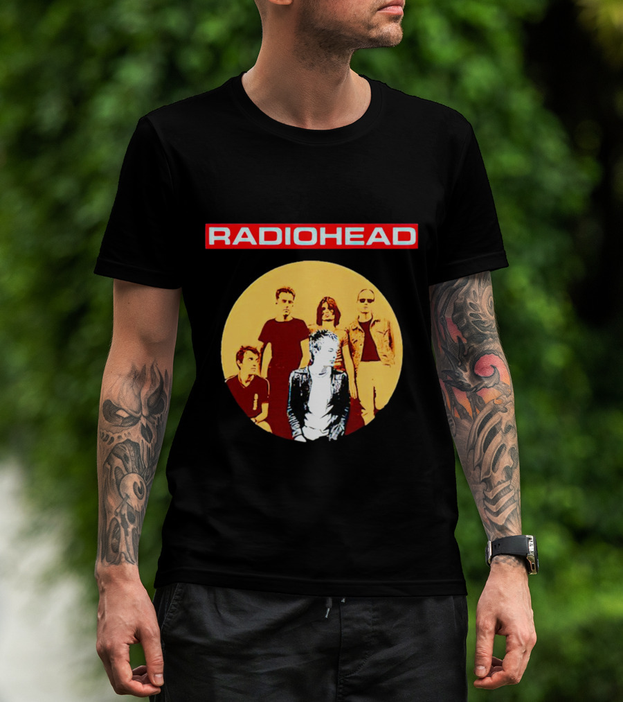 RADIOHEAD Band Members Vintage Circle T-Shirt