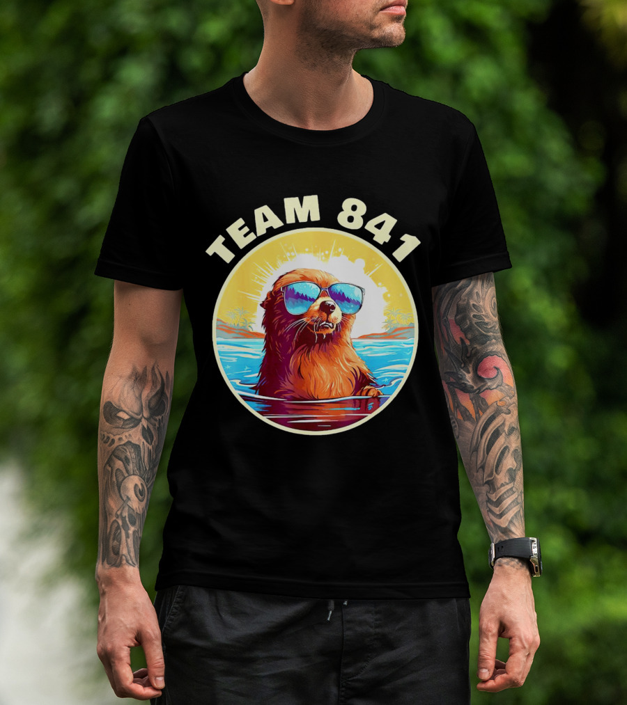 Team 841 Surfing Otter My Way California Sea Otter T-Shirt