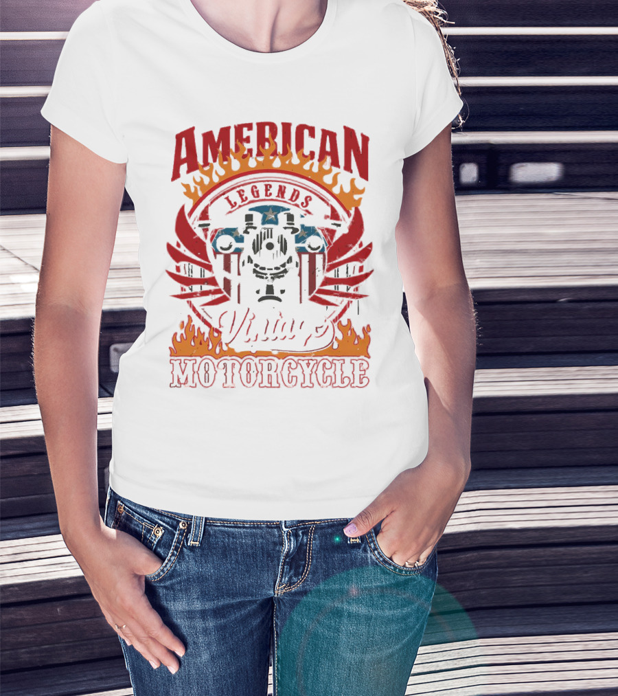 American Legends Vintage Motorcycle T-Shirt