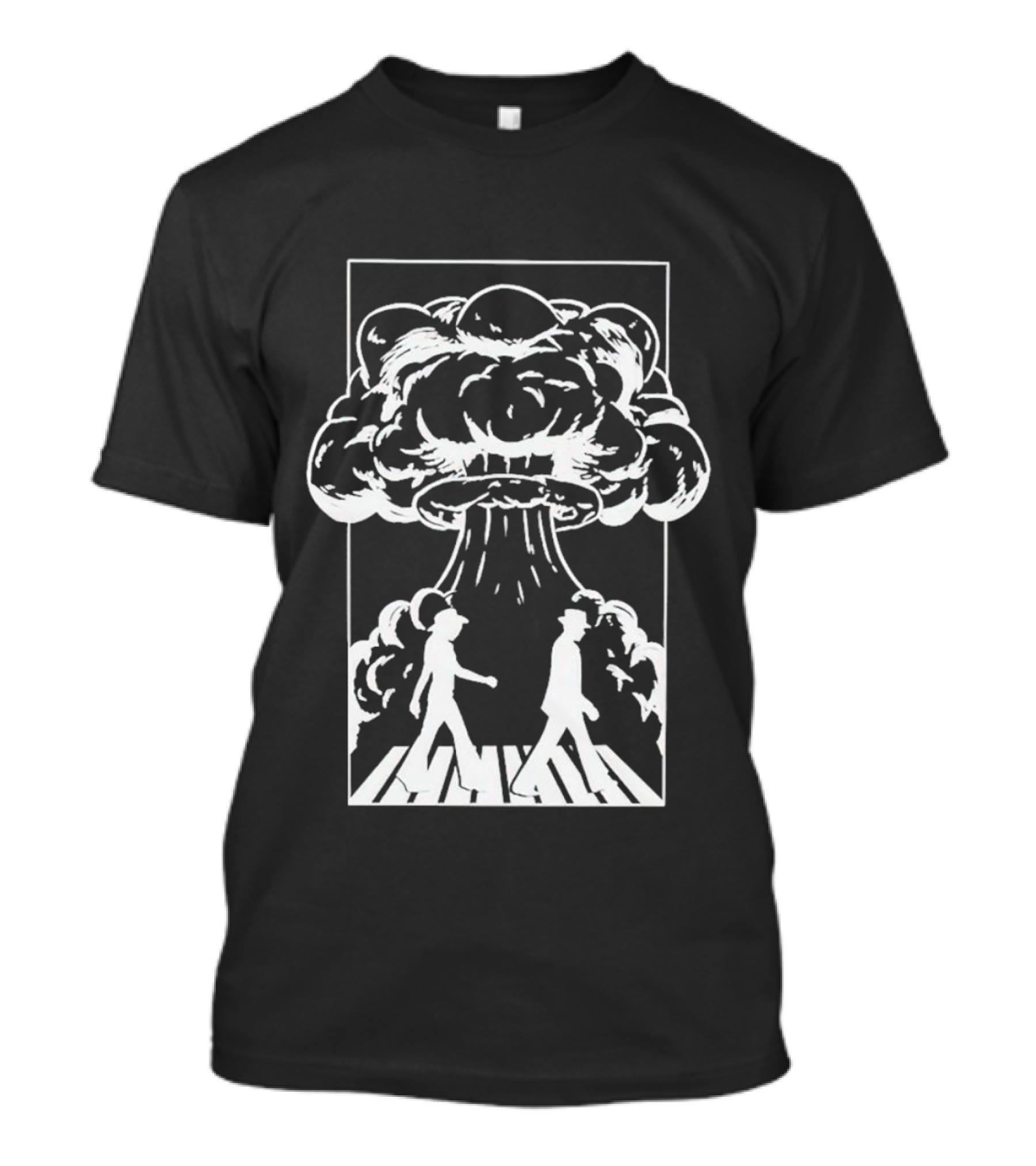 Barbenheimer Road Barbie Abbey Explosion Crossing T-Shirt