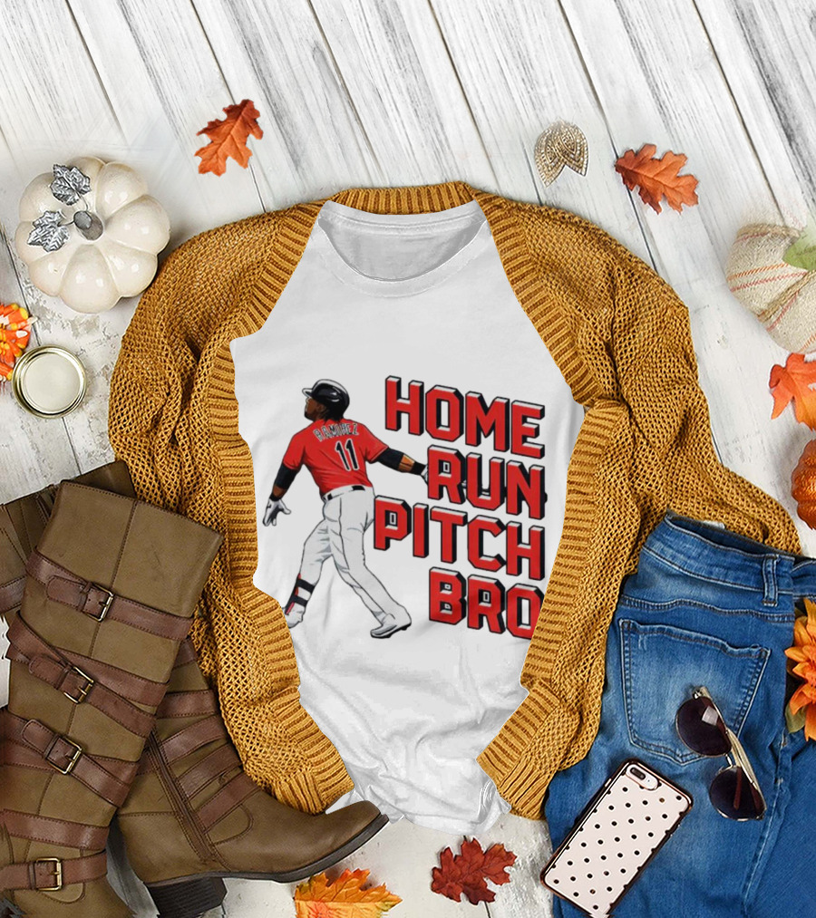 Jose Ramirez 11 Home Run Pitch Bro T-Shirt