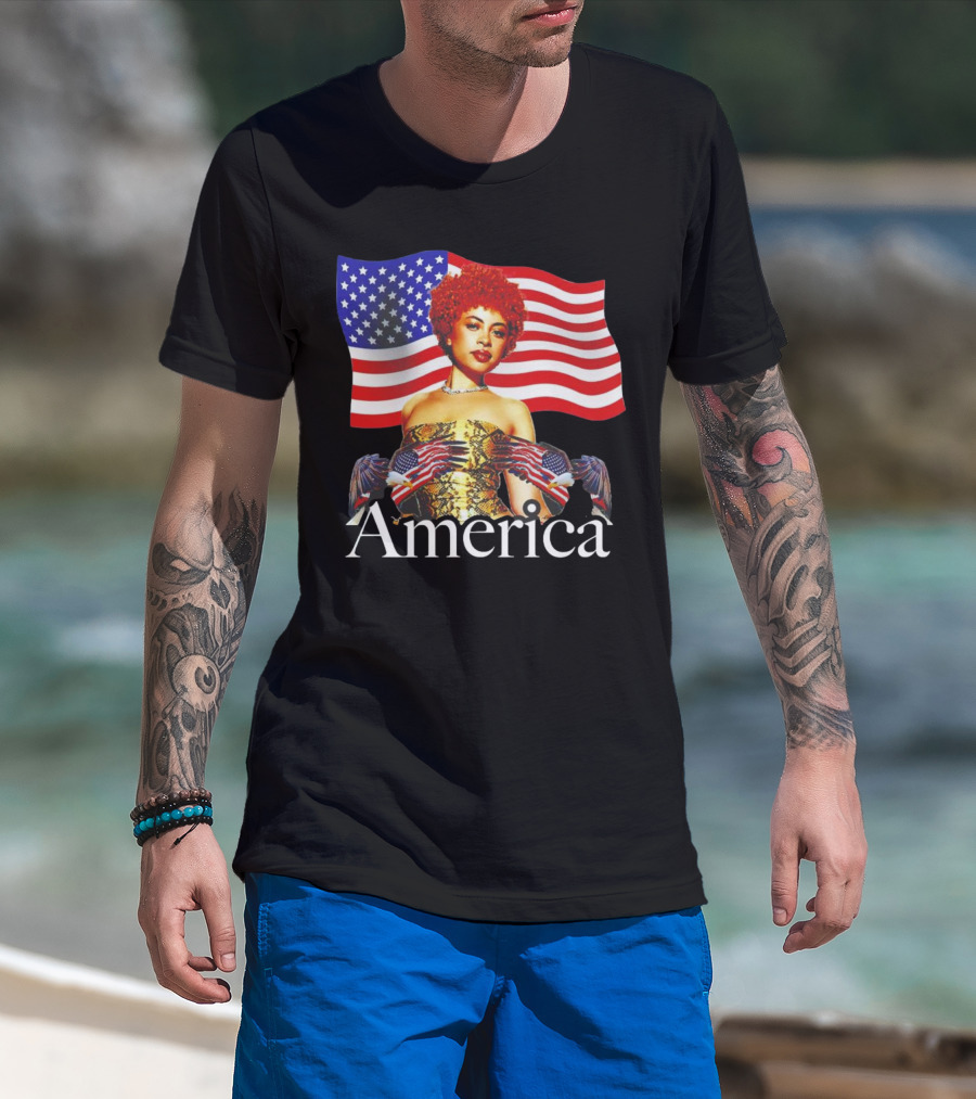 Ice Spice America United States Flag T-Shirt