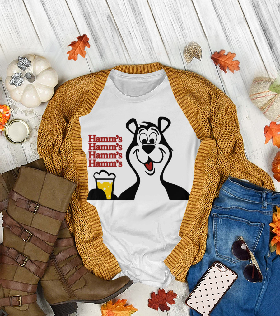 Hamm's Beer Bear with Mug Retro 60s Ad T-Shirt