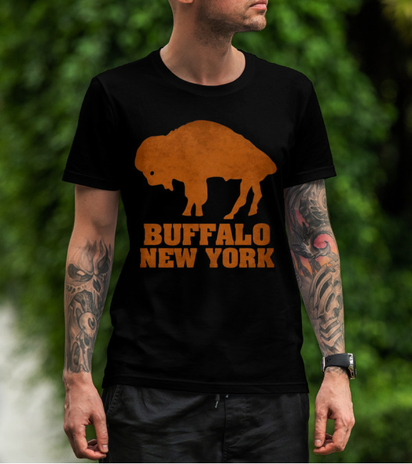 Buffalo New York Bold Orange Buffalo T-Shirt