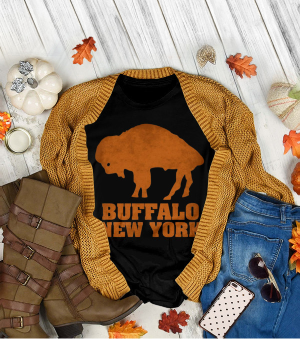 Buffalo New York Bold Orange Buffalo T-Shirt