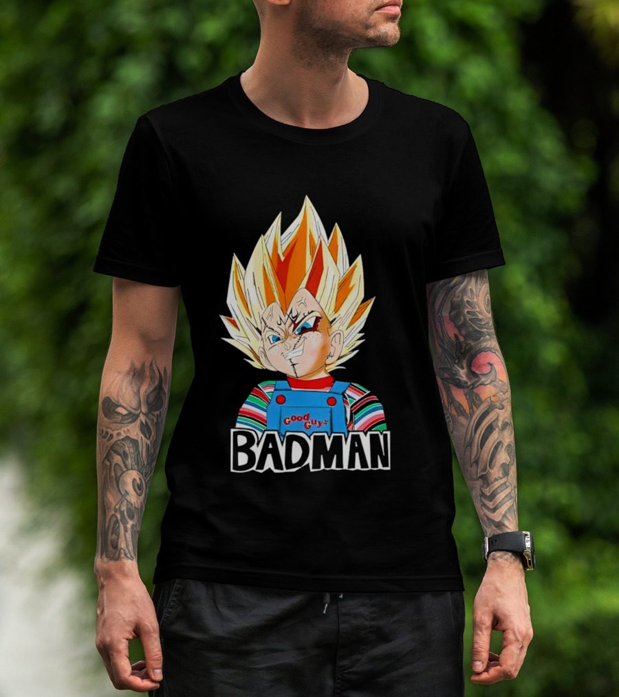 Vegeta Badman Good Guys Mashup T-Shirt