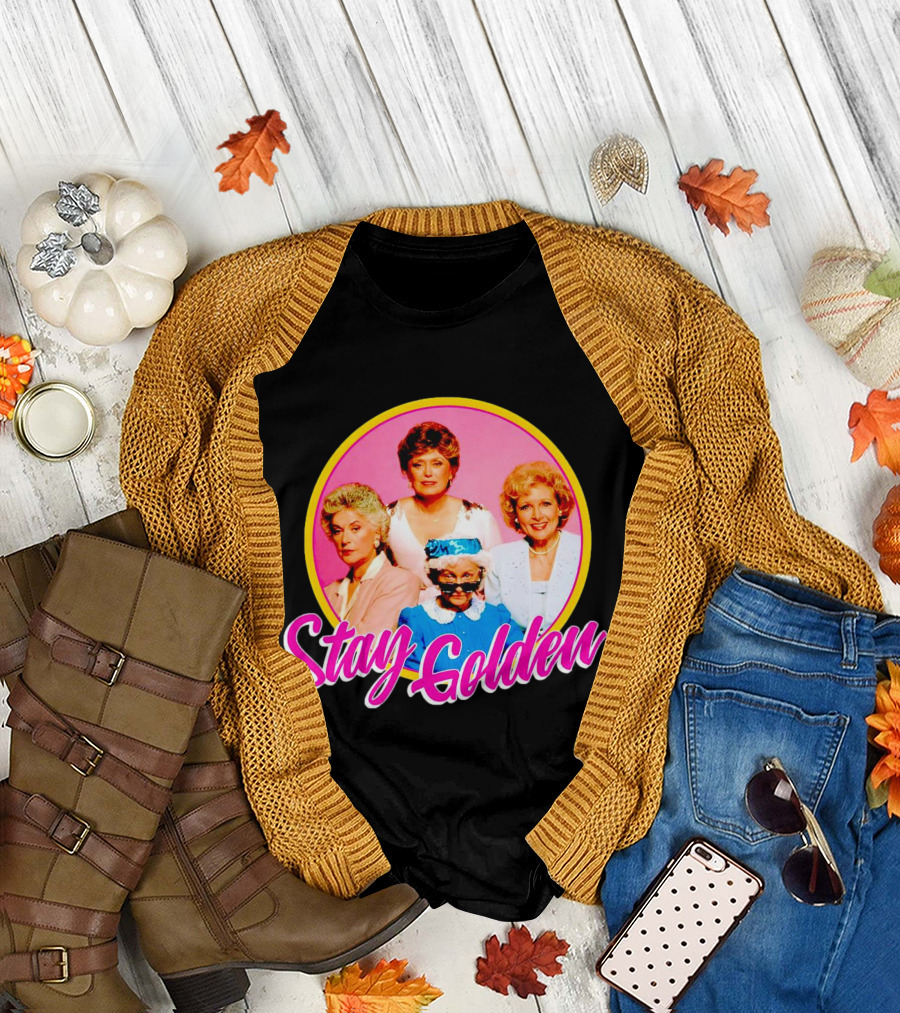 Golden Girls Character Group Circle Stay Golden T-Shirt