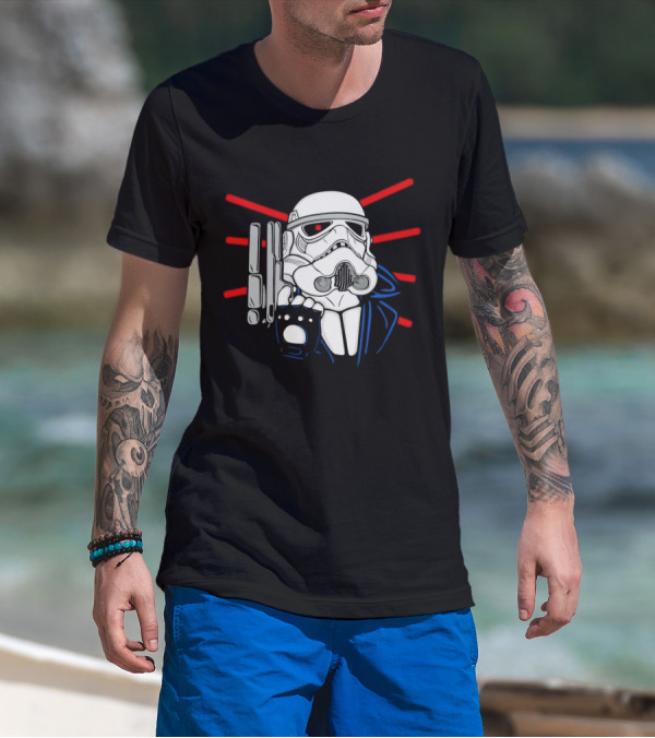 Star Wars Stormtrooper Meets The Terminator Mashup The Storminator T-Shirt