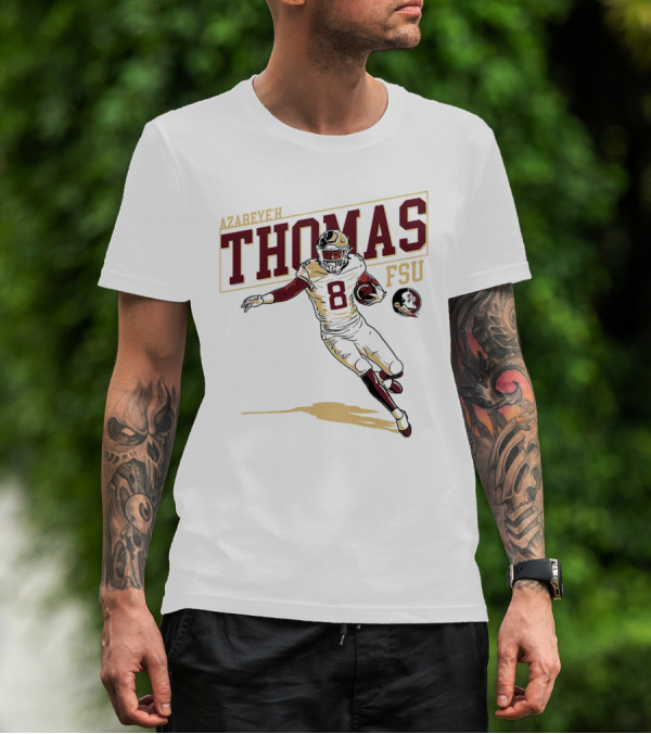Azareye’h Thomas FSU Florida State Seminoles Football Caricature T-Shirt