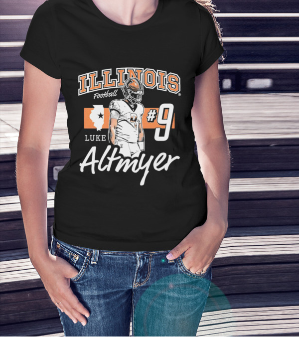 Illinois Fighting Illini Luke Altmyer Football T-Shirt