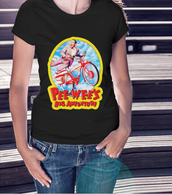 Pee Wee's Big Adventure Comedy Large Marge Bike Scene T-Shirt