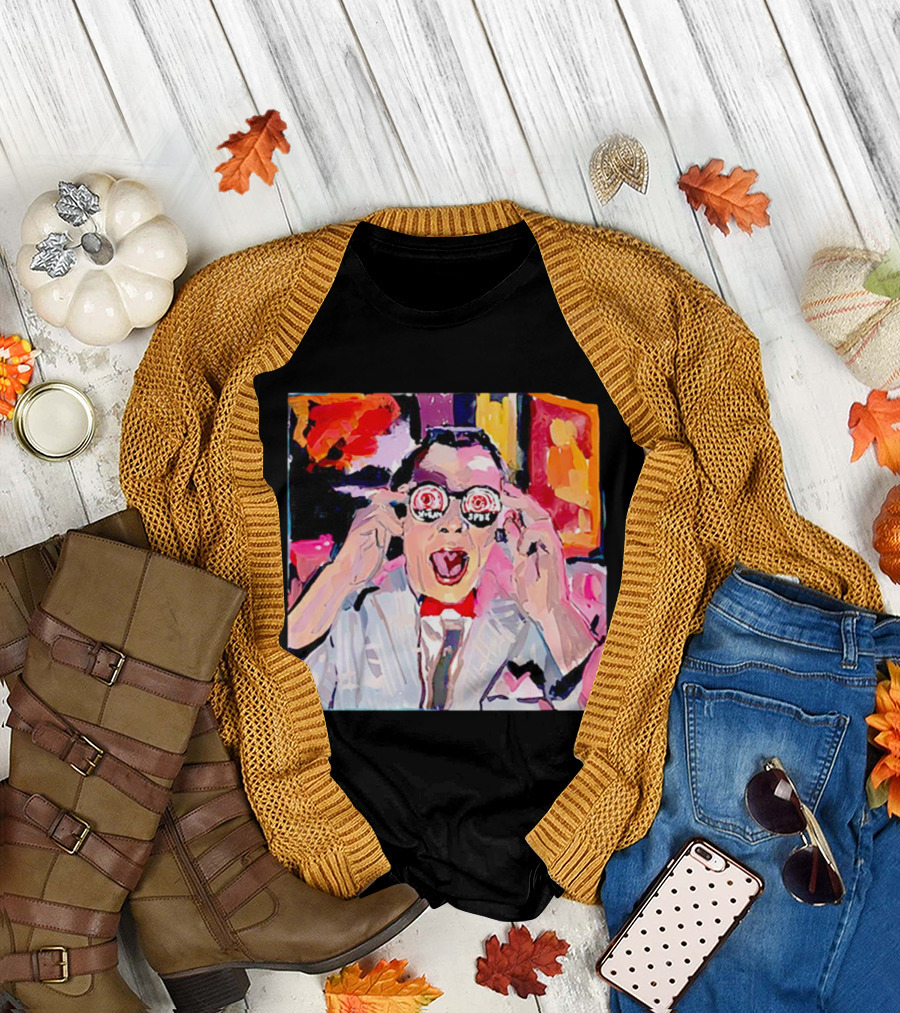 Pee Wee Herman 80s Jambi Playhouse Retro Glasses T-Shirt