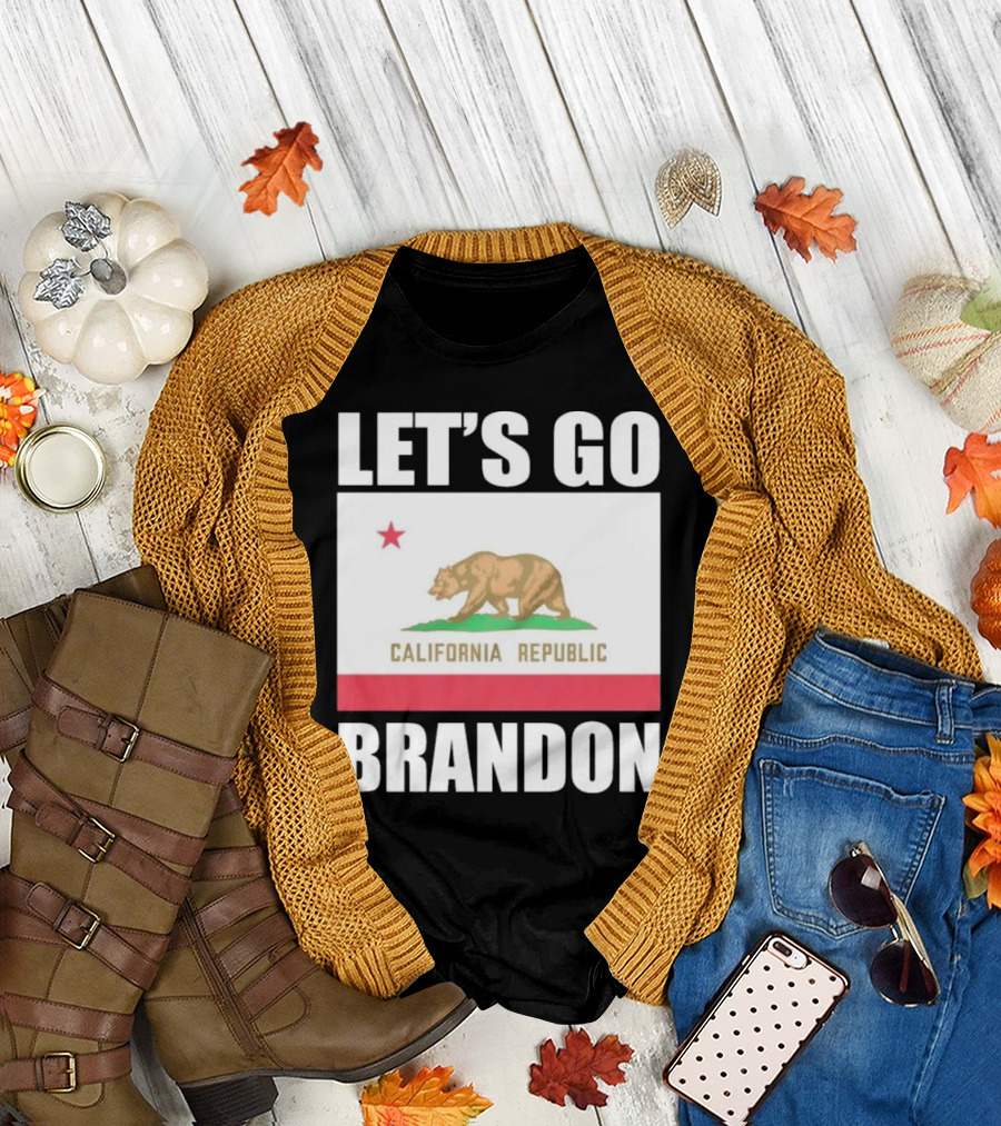 LET’S GO BRANDON CALIFORNIA REPUBLIC FLAG T-Shirt