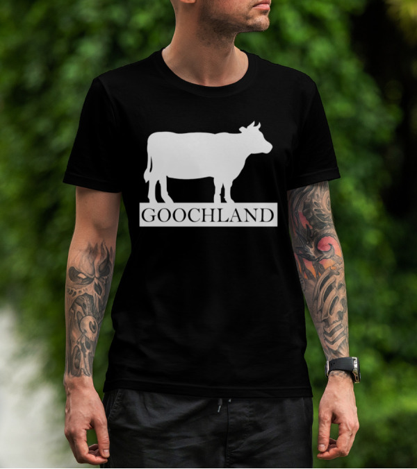 Goochland Cow Silhouette White T-Shirt