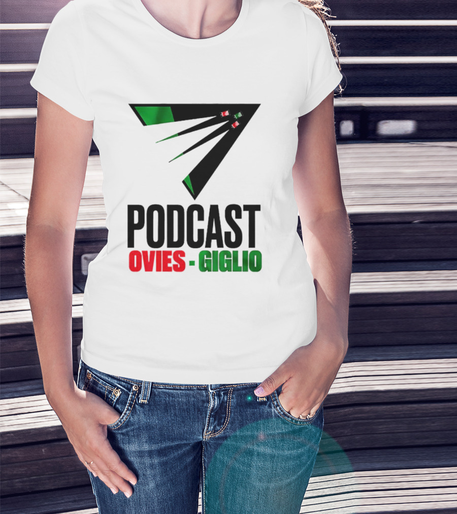 Podcasts Ovies Giglio Football Discussion With Triangular Color Stream T-Shirt