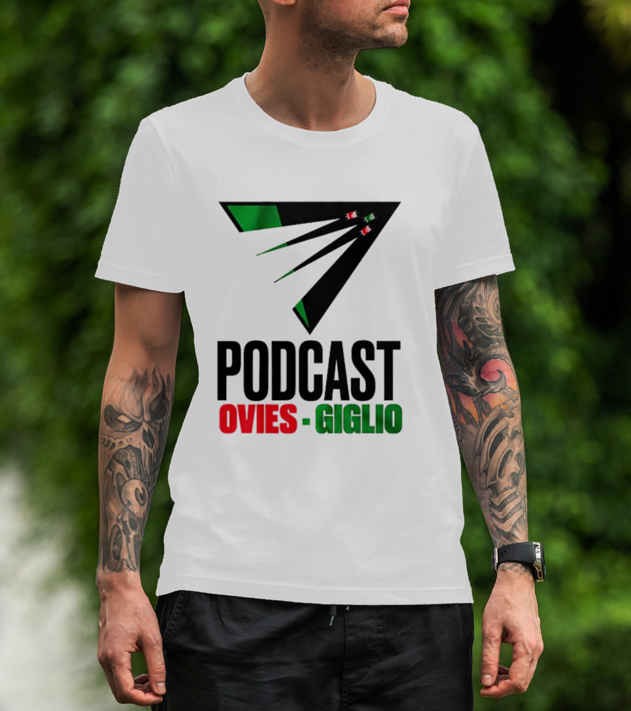 Podcasts Ovies Giglio Football Discussion With Triangular Color Stream T-Shirt