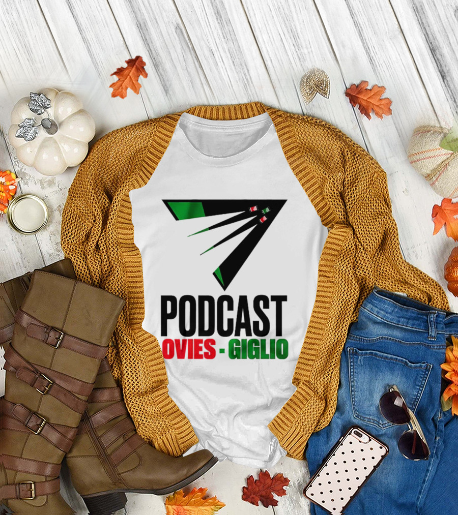 Podcasts Ovies Giglio Football Discussion with Triangular Color Stream T-Shirt