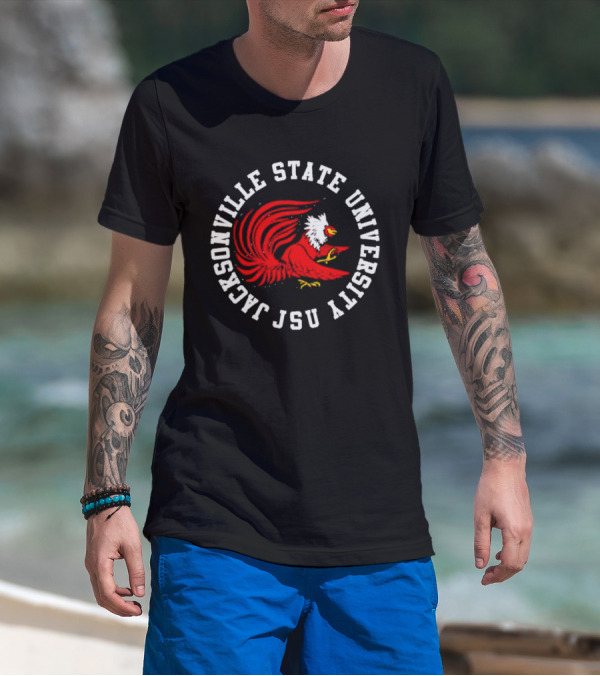 Jacksonville State University JSU Gamecocks Rooster Logo Alabama T-Shirt