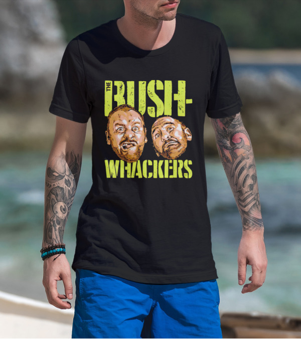 The Bushwhackers Wrestling Legends Bold Retro Faces T-Shirt