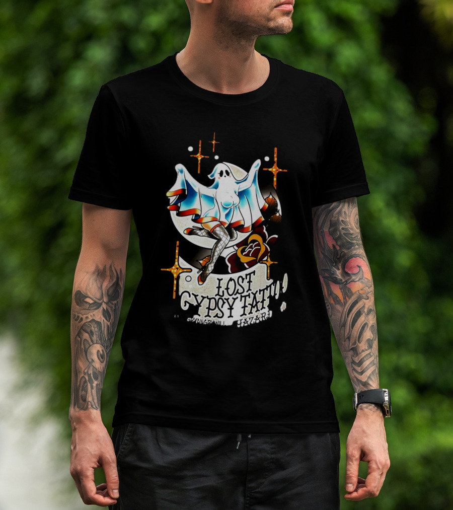 Lost Gypsy Tattoo Hazard Ghost T-Shirt