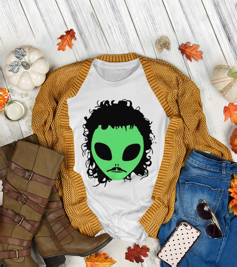 Kurtis Conner Eh Alien Green Face Black Hair T-Shirt