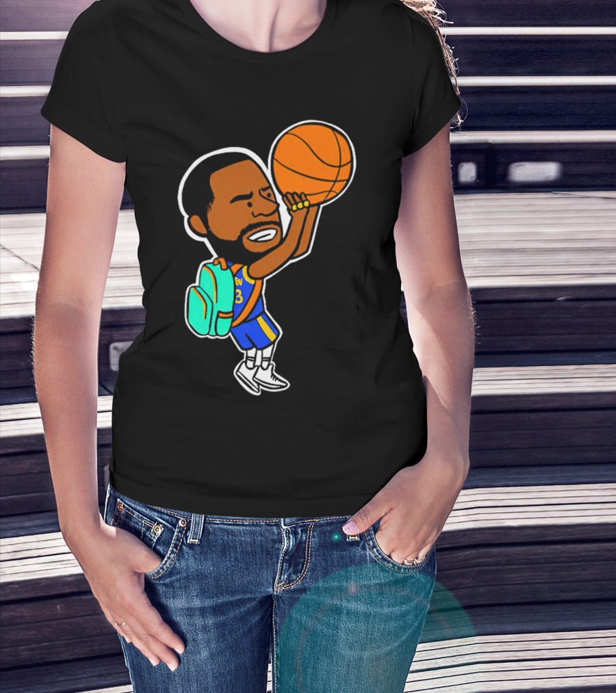 Dray Backpack Basketball Player Cartoon T-Shirt