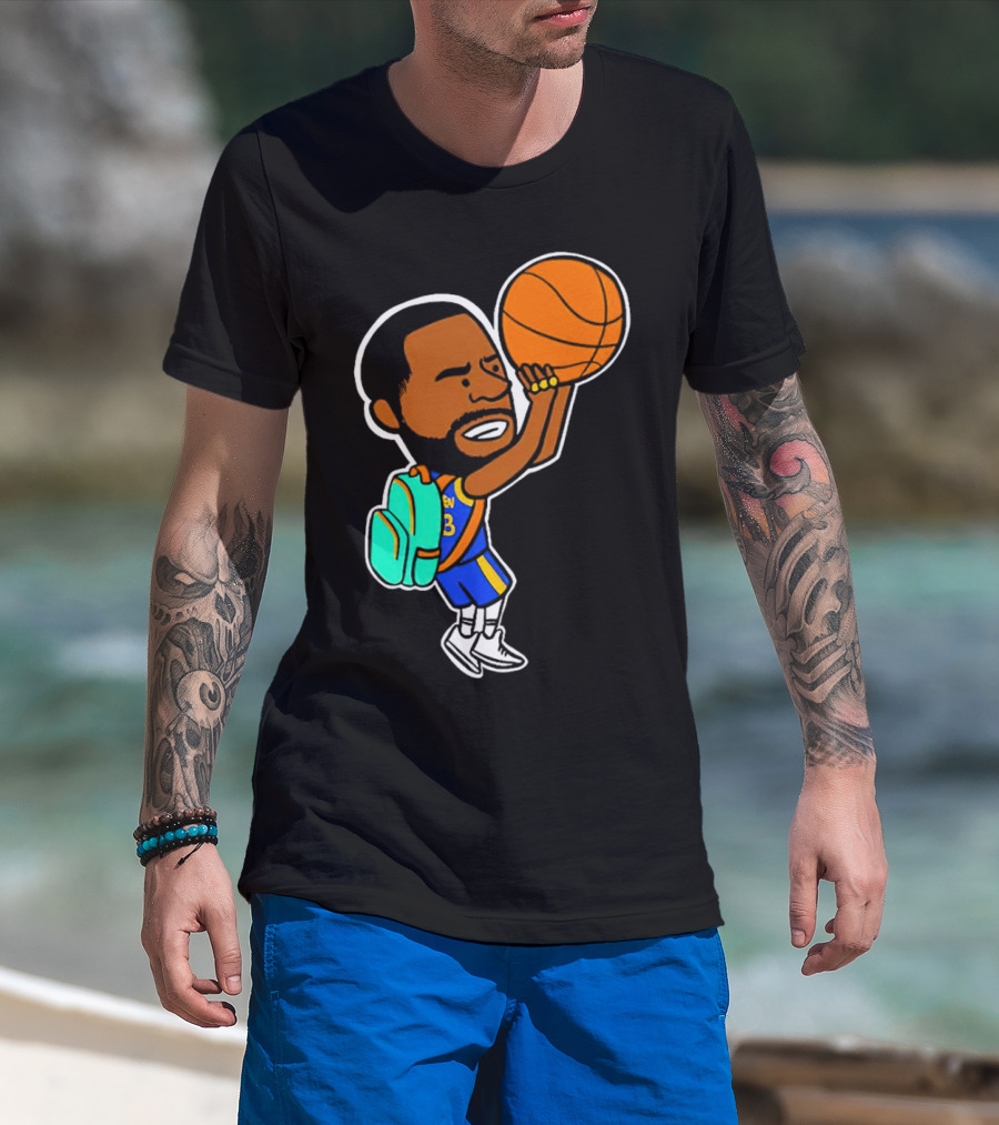 Dray Backpack Basketball Player Cartoon T-Shirt