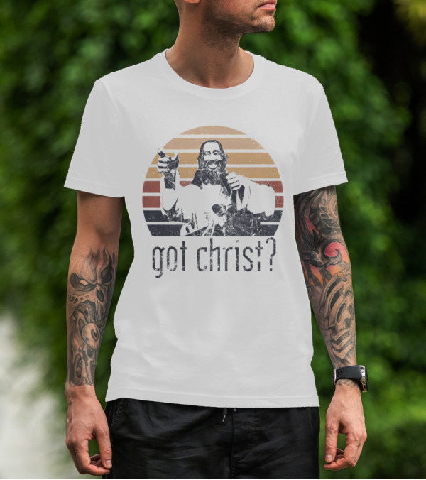 Got Christ Vintage Retro Sunset T-Shirt