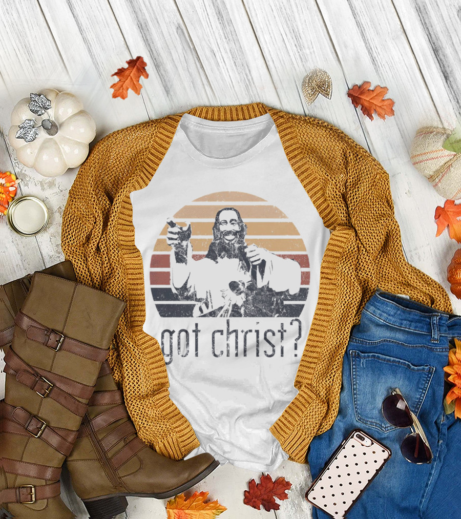Got Christ Vintage Retro Sunset T-Shirt