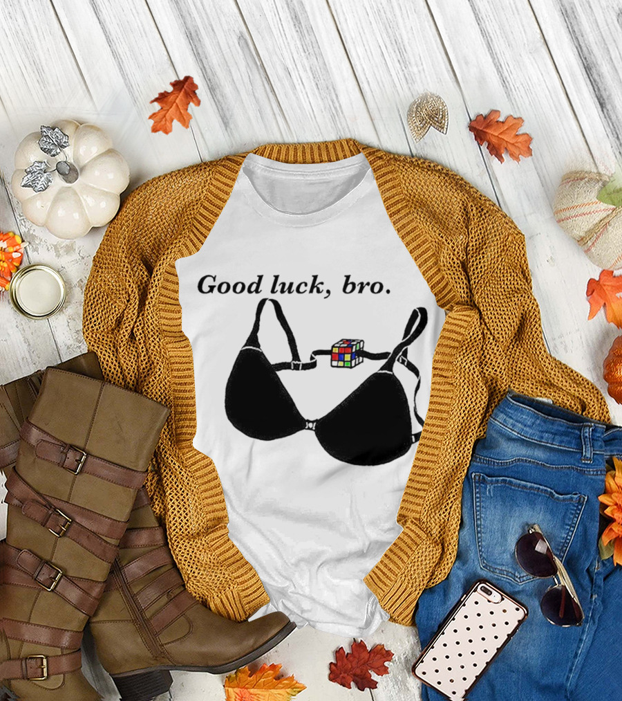 Good Luck Bro Rubik's Cube Bra T-Shirt