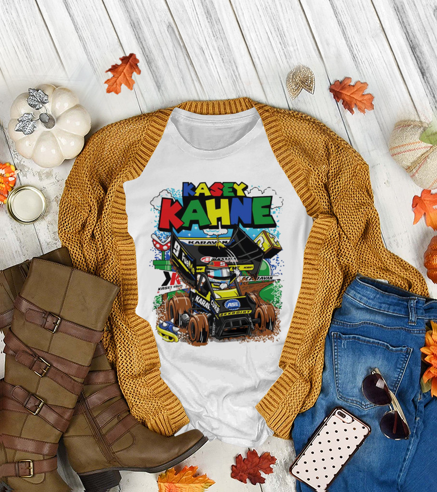 Kasey Kahne KKR Dirt Karavan Curb Racing Cartoon Fuel Me T-Shirt