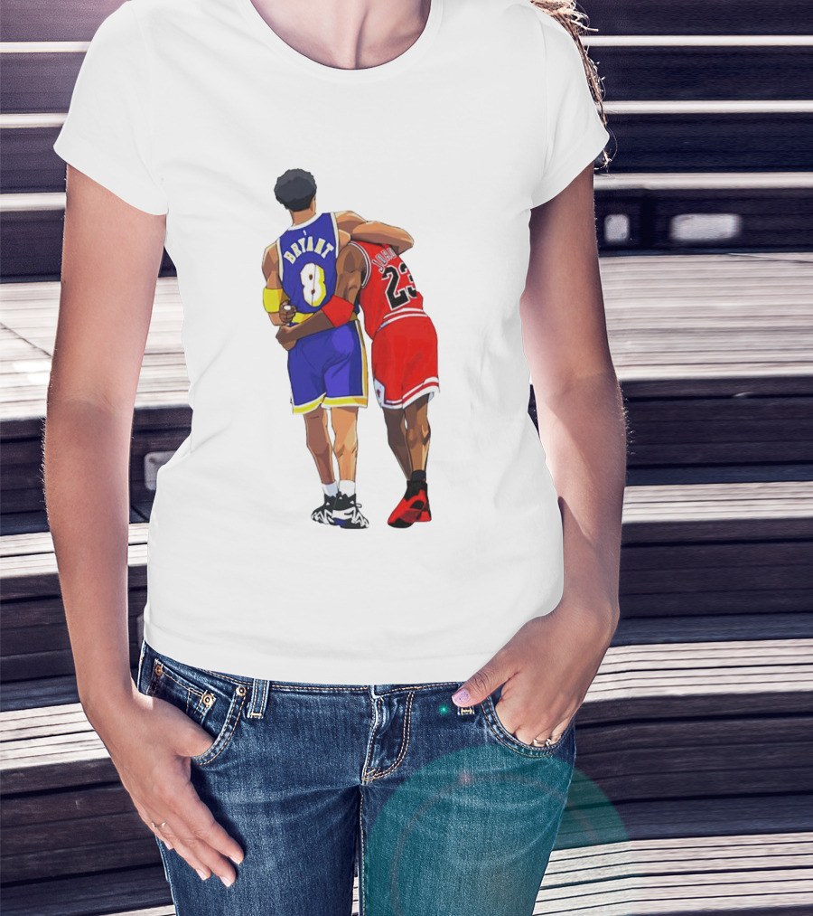 Kobe Bryant Michael Jordan Forever 8 23 Lakers Bulls T-Shirt