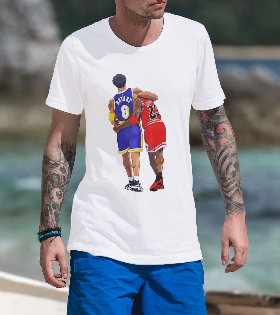 Kobe Bryant Michael Jordan Forever 8 23 Lakers Bulls T-Shirt
