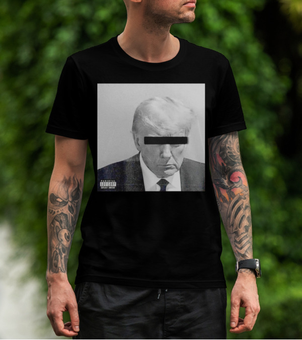 Parental Advisory Explicit Content Black Bar Over Eyes T-Shirt