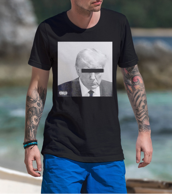 Parental Advisory Explicit Content Black Bar Over Eyes T-Shirt