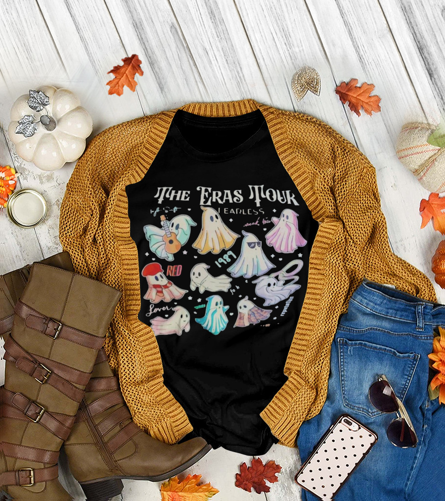The Eras Tour Fearless Red 1989 Lover Speak Now Ghosts T-Shirt