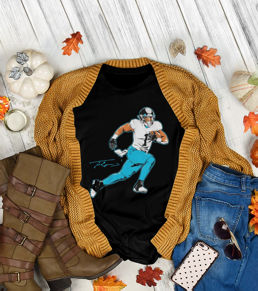 Travis Etienne Jacksonville Jaguars Signature Pose T-Shirt