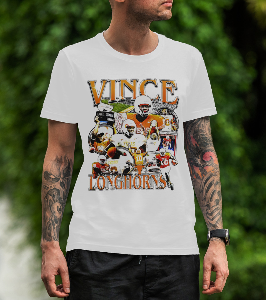 Vince Young Texas Longhorns Football Legends T-Shirt