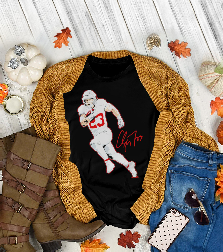 Christian McCaffrey 23 San Francisco 49ers Signature Pose T-Shirt