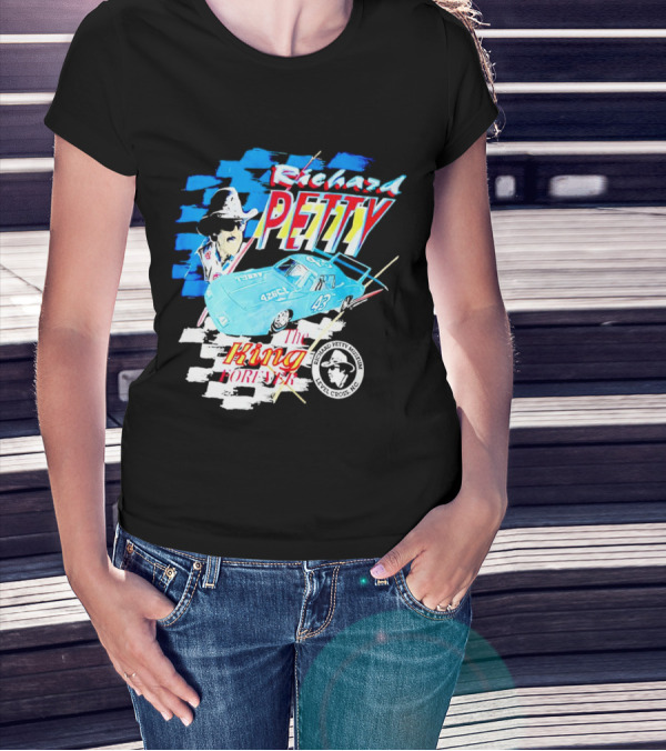 Richard Petty 43 The King Forever NASCAR Racing Legend Level Cross NC T-Shirt