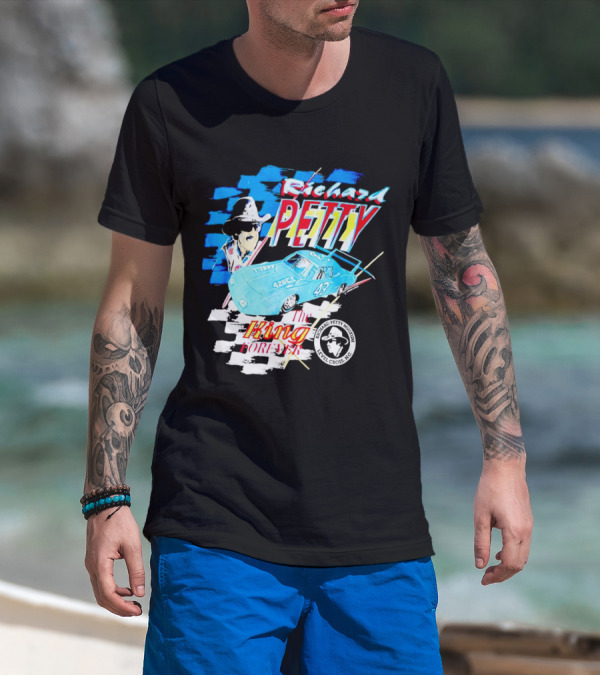 Richard Petty 43 The King Forever NASCAR Racing Legend Level Cross NC T-Shirt