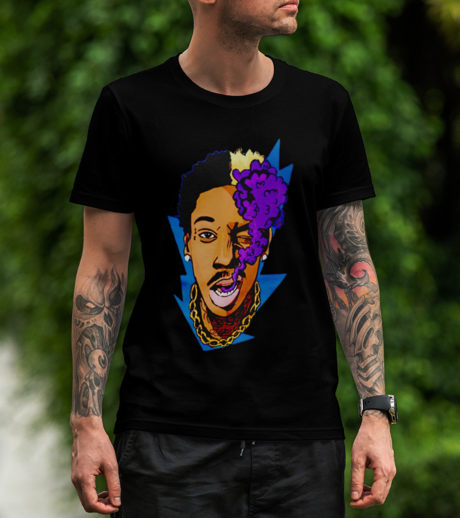 Wiz Khalifa Smoking Purple Cloud T-Shirt