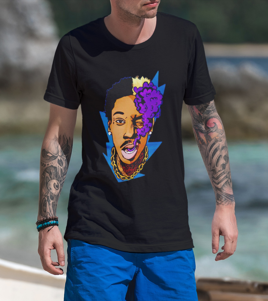 Wiz Khalifa Smoking Purple Cloud T-Shirt