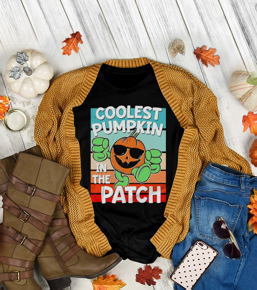 Coolest Pumpkin in the Patch Halloween T-Shirt