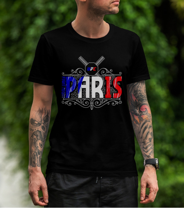 UFC Fight Night PARIS France French Flag T-Shirt