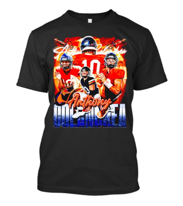 Anthony Colandrea Virginia Cavaliers Football Vintage Number 10 T-Shirt