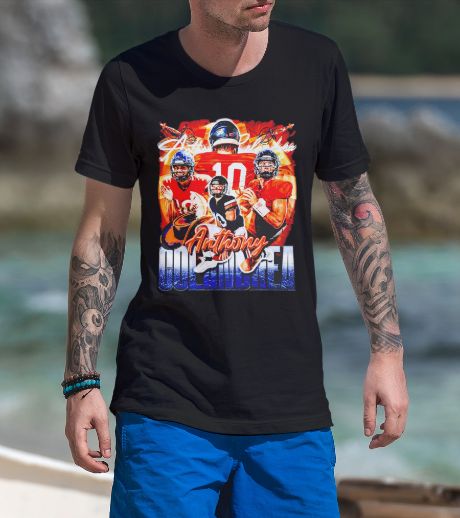 Anthony Colandrea Virginia Cavaliers Football Vintage Number 10 T-Shirt