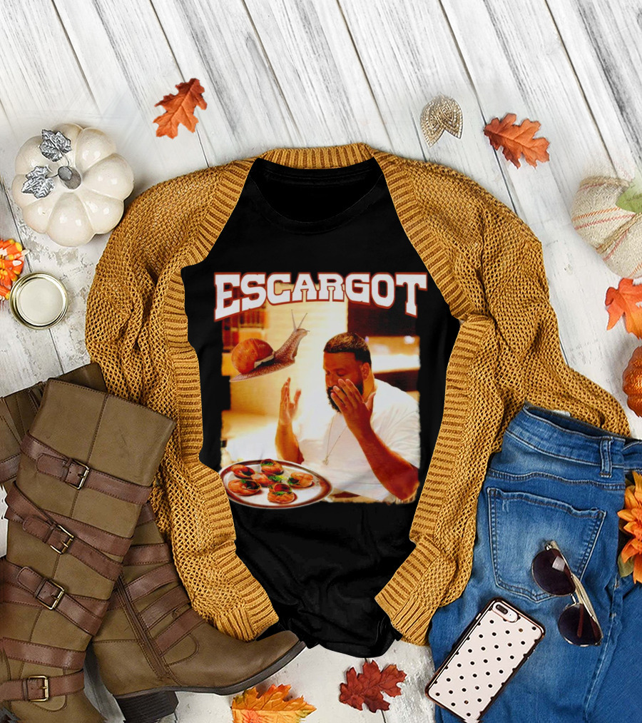Escargot DJ Khaled with Snail and Gourmet Dish T-Shirt