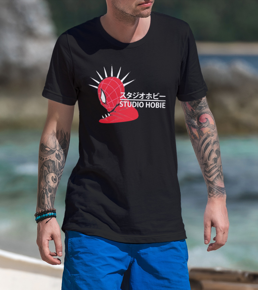 Studio Hobie Spider-Punk Hobart Brown Ghibli T-Shirt