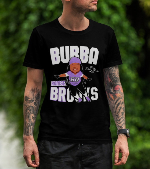 Bubba Ramsey-Brooks #50 TCU Horned Frogs Football Character T-Shirt